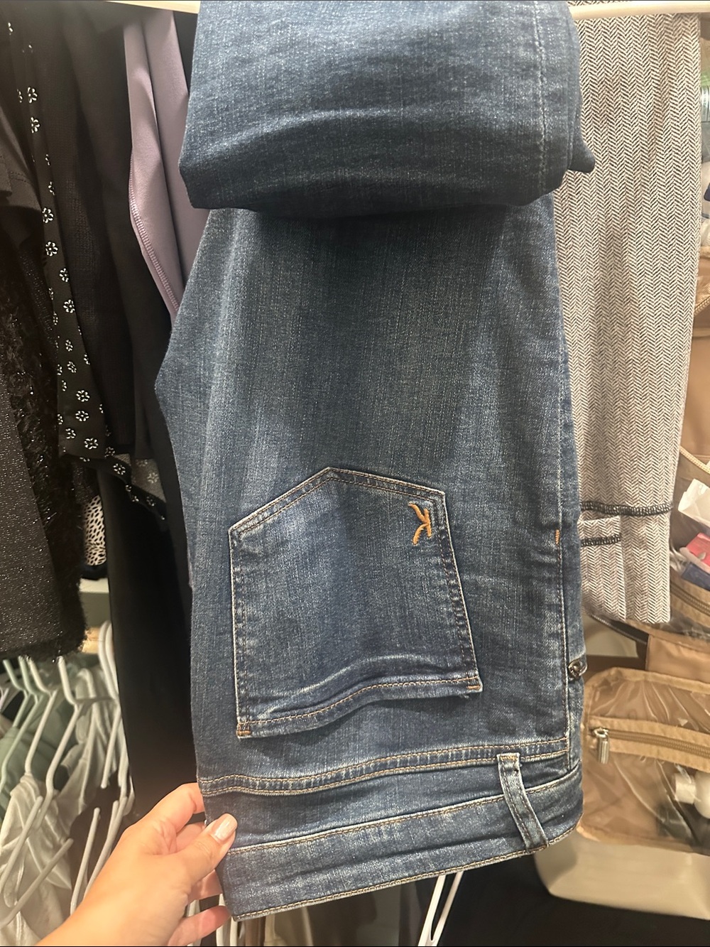 Kut from the Kloth Men's Dark Blue Straight Jeans